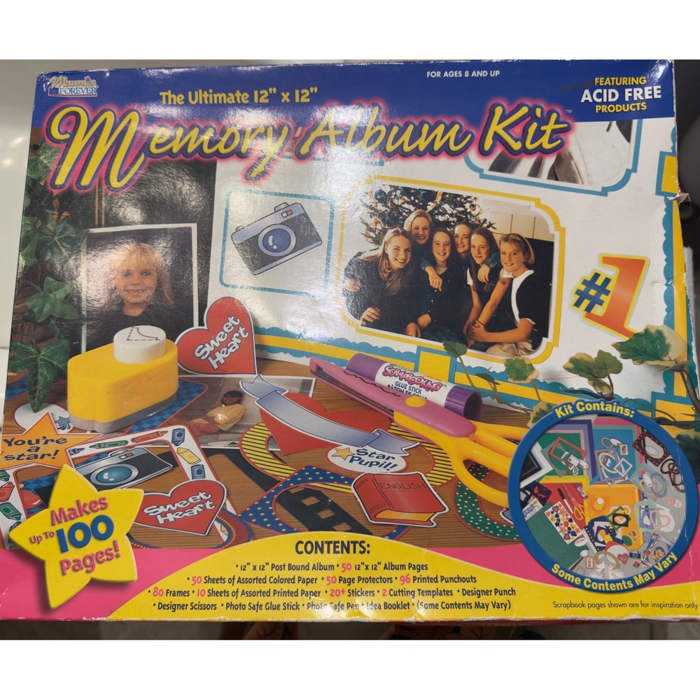 Memories‎ Forever Memory Album Kit 12x12 Scrapbook Trimming Templates